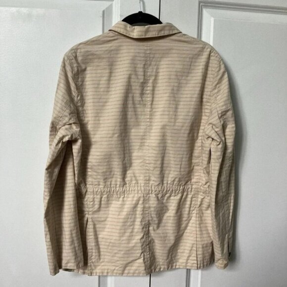 Fossil Stripe Pink Cotton Stripe Blazer Womens Small - Picture 3 of 5